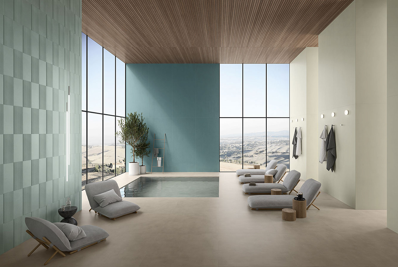 WALL: BOOST COLOR SALIX / TEAL / RULER JADE / FLOOR: BOOST BALANCE ASH